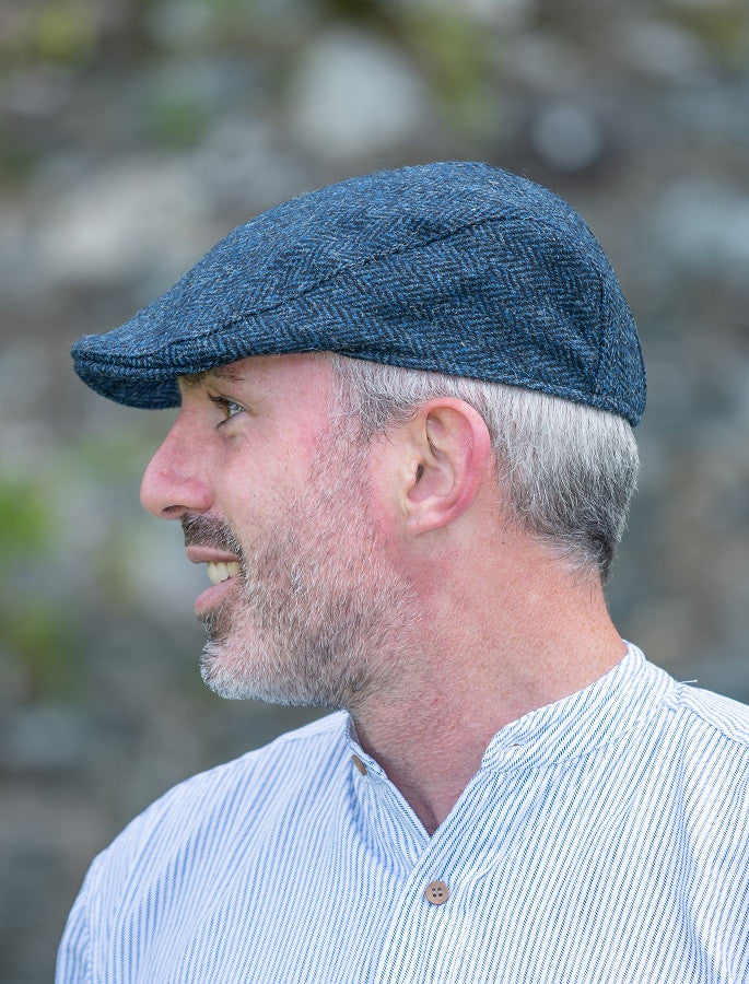Donegal Touring Cap - Blue Herringbone