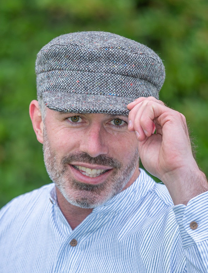 Tweed Skipper Cap- Granite Grey Salt & Pepper