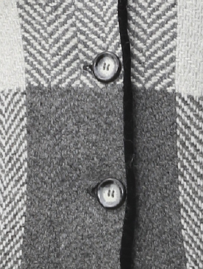 Emma Tweed Herringbone Coat - Donegal Grey