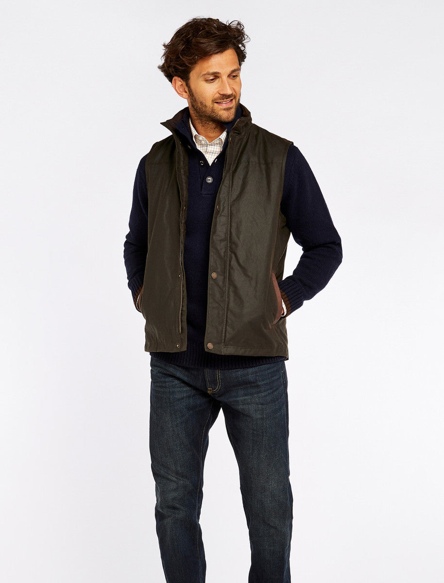 Mayfly Wax Gilet - Olive