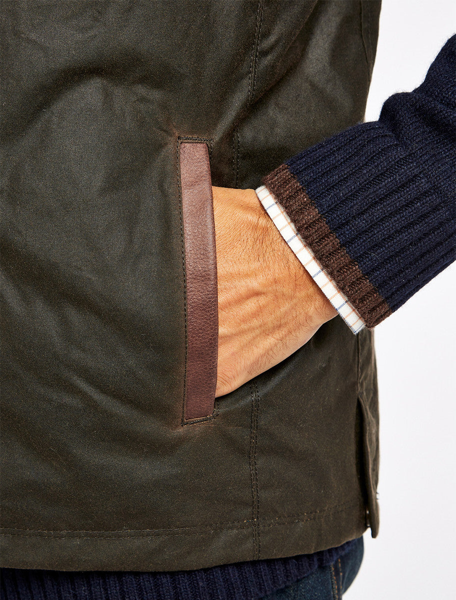 Mayfly Wax Gilet - Olive