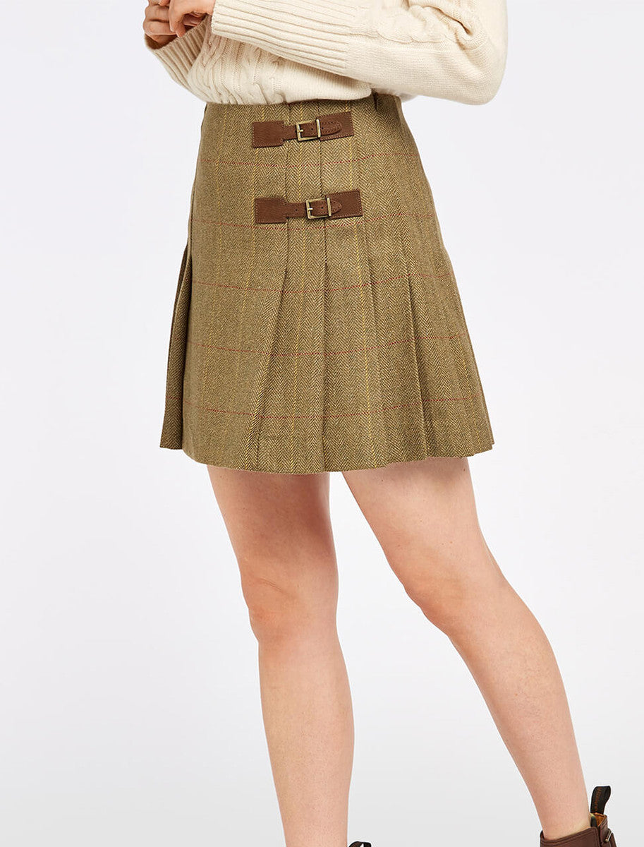 Ladies Blossom Tweed Skirt - Elm