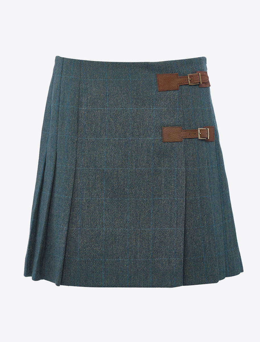 Ladies Blossom Tweed Skirt - Mist