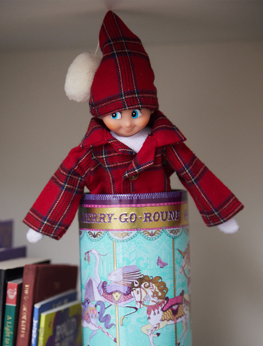 Christmas Elf Pyjama Set - Red Tartan