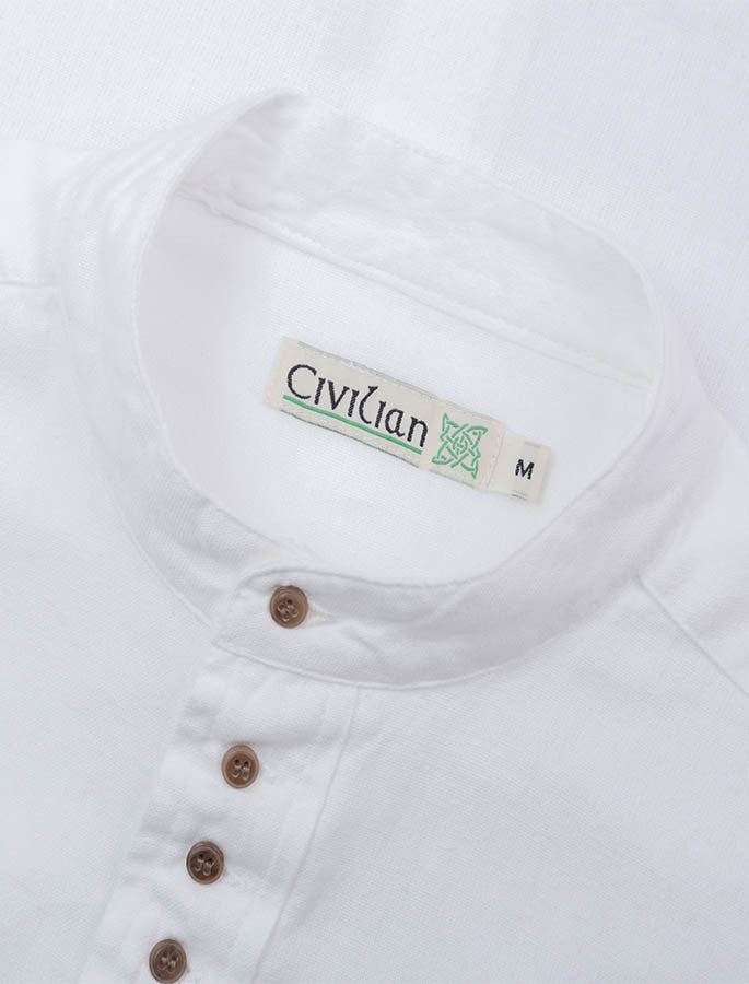 Grandfather Shirt - white