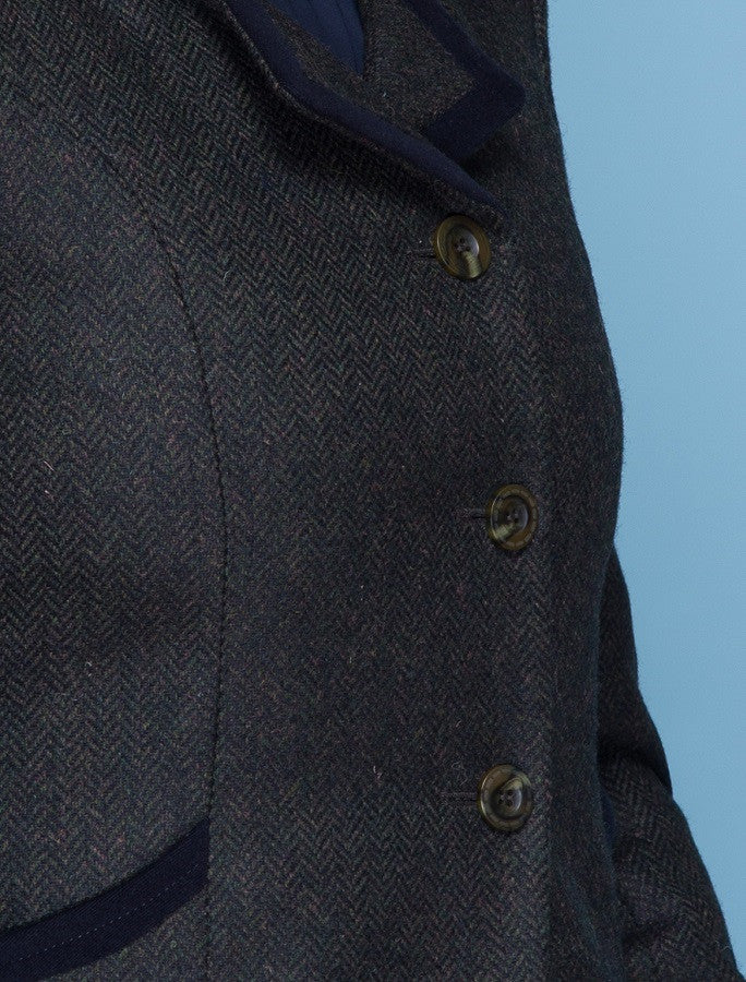 Emer Tweed Blazer - Winning Green