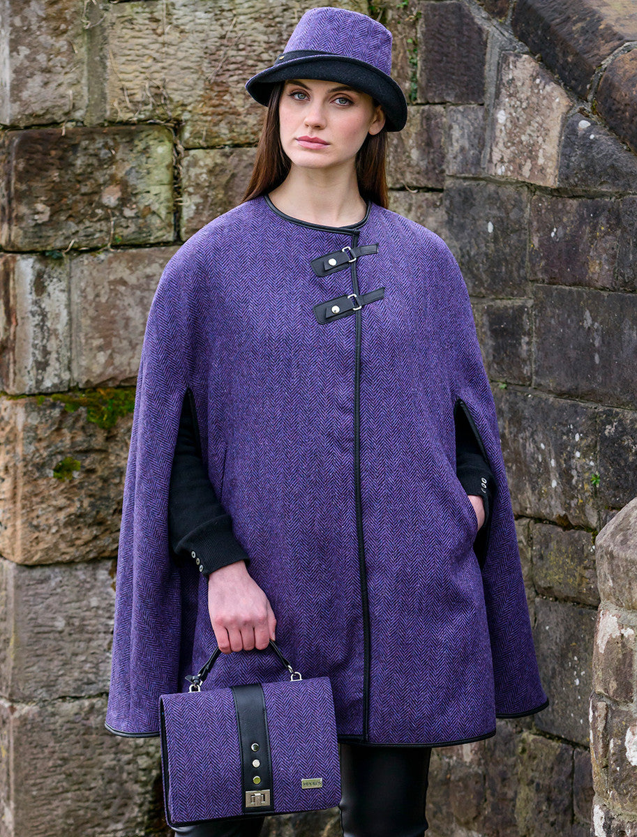 Fiona Tweed Bag - Dark Purple