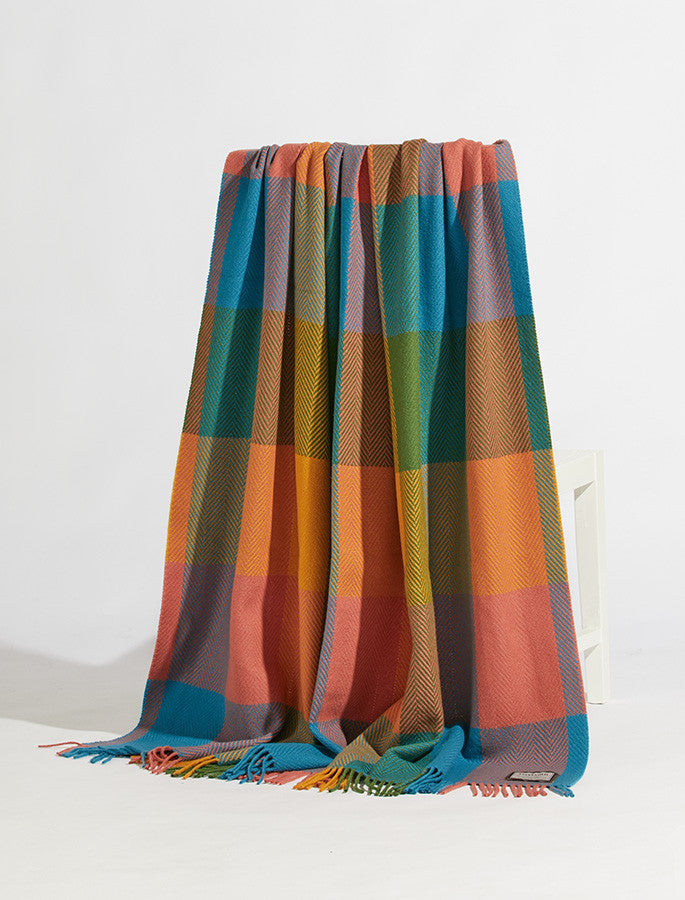 Wool and Cashmere Throw - Errew Block