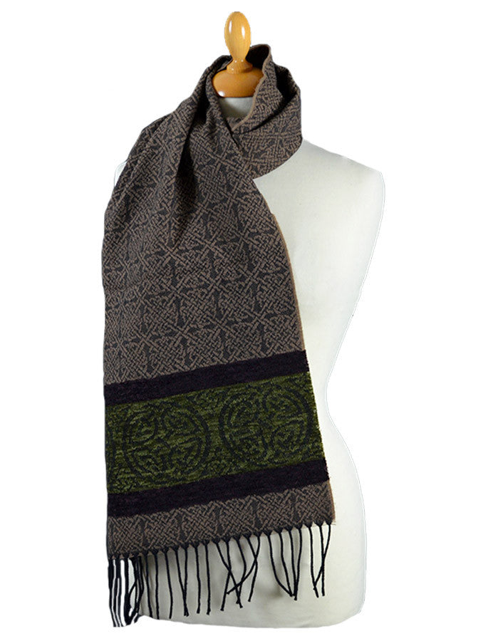 Celtic Border Pattern Scarf - Nordic Forrest