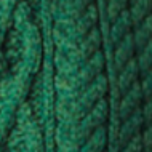 Cropped Wool Aran Cardigan - Green Marl