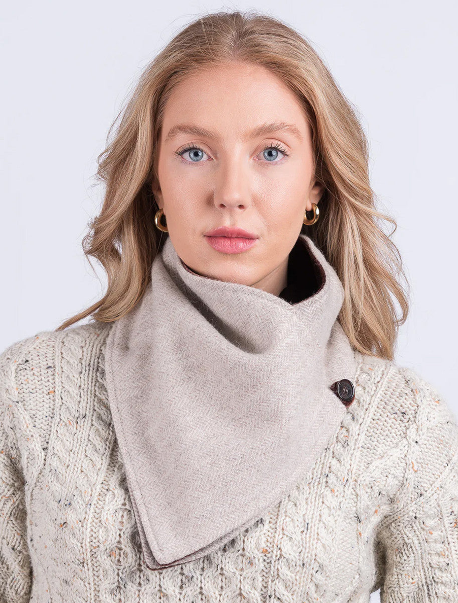Luxurious Wool Tweed Snood - Alpaca