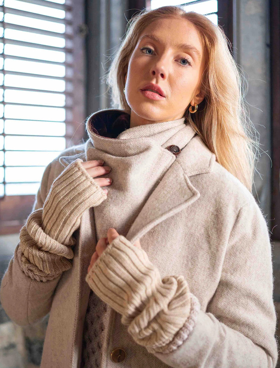 Luxurious Wool Tweed Snood - Alpaca