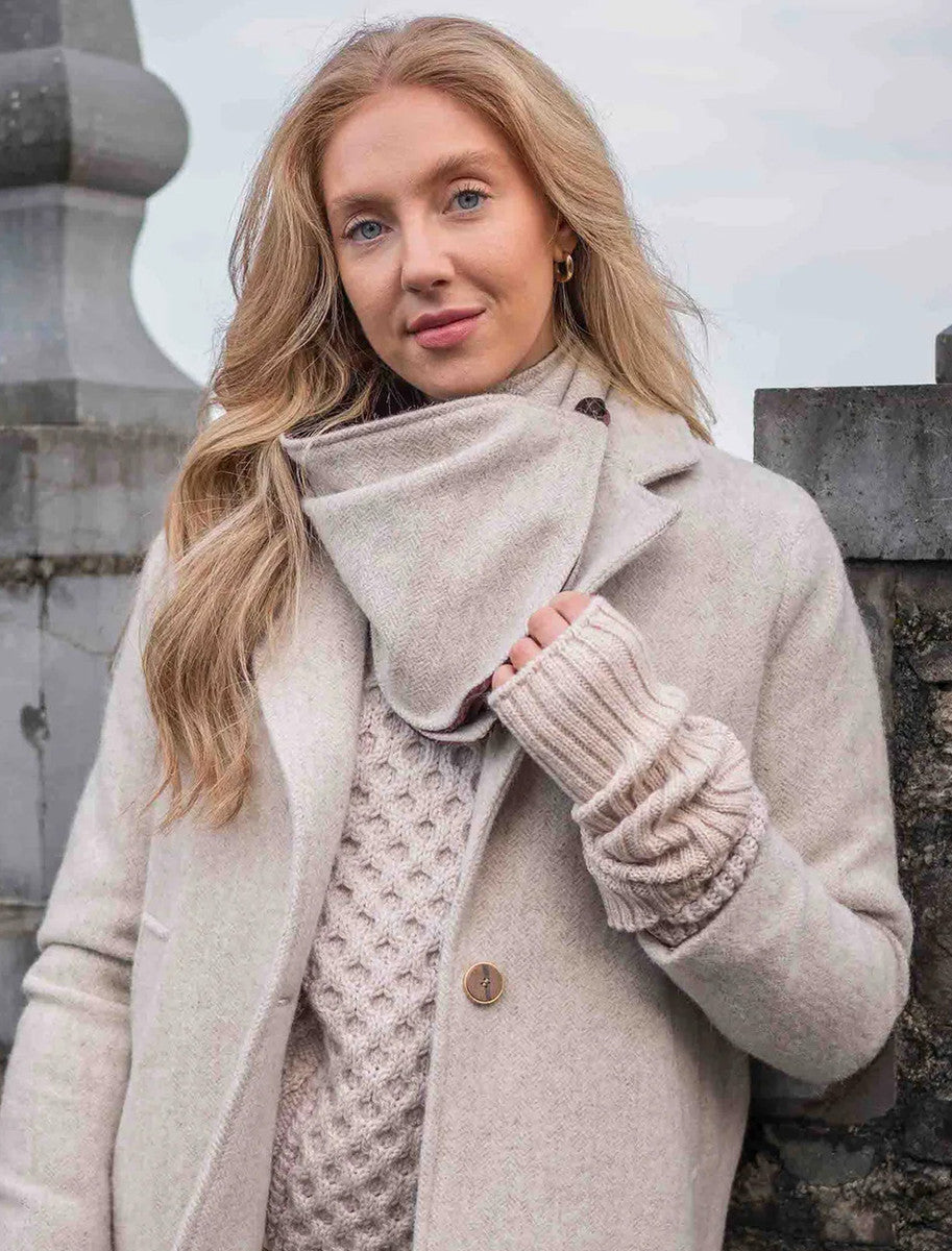 Luxurious Wool Tweed Snood - Alpaca