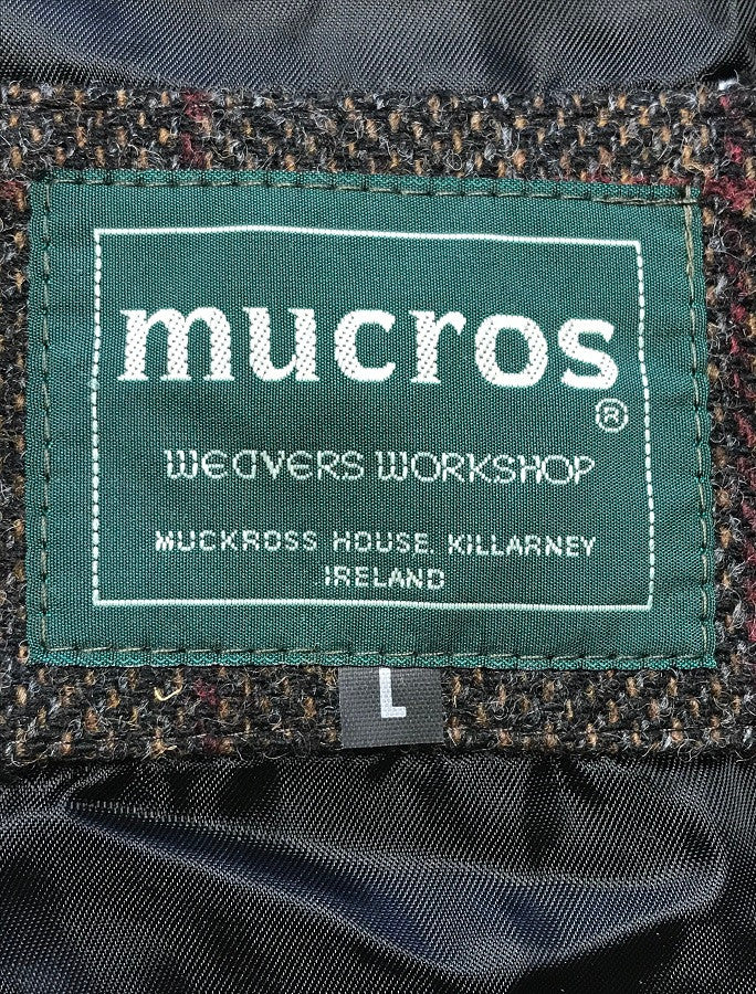 Irish Tweed Herringbone Waistcoat - Brown & Red