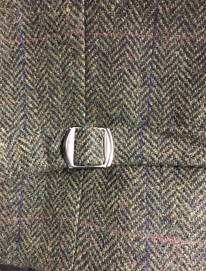 Irish Tweed Herringbone Waistcoat - Forest Green