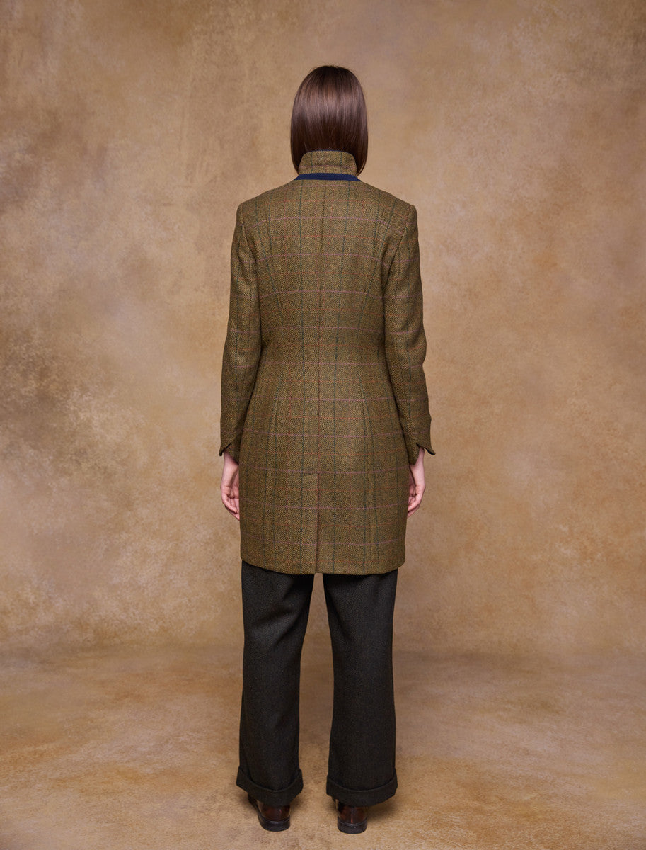 Isabella Tweed Coat - Woodland