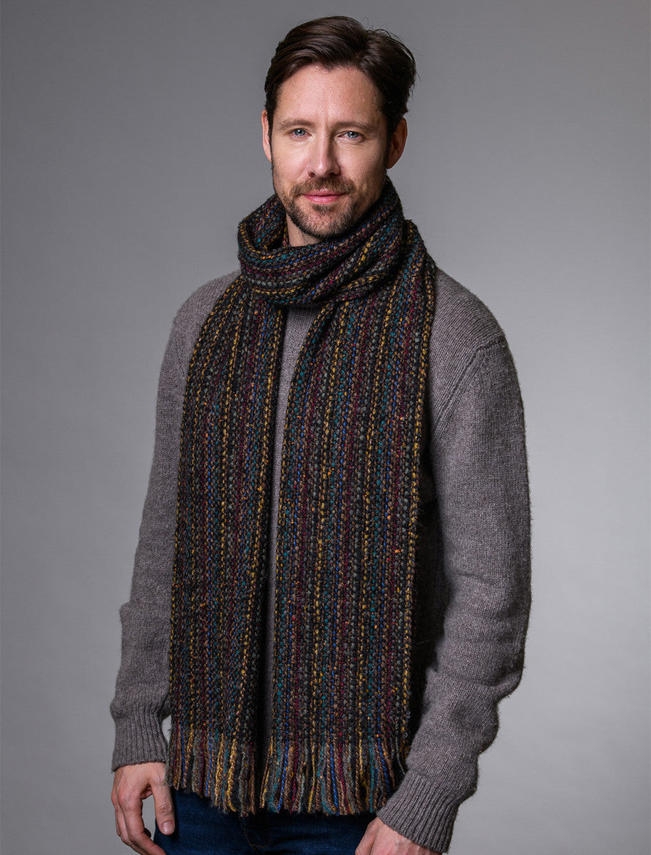 Islander Stole - Yellow Green & Red