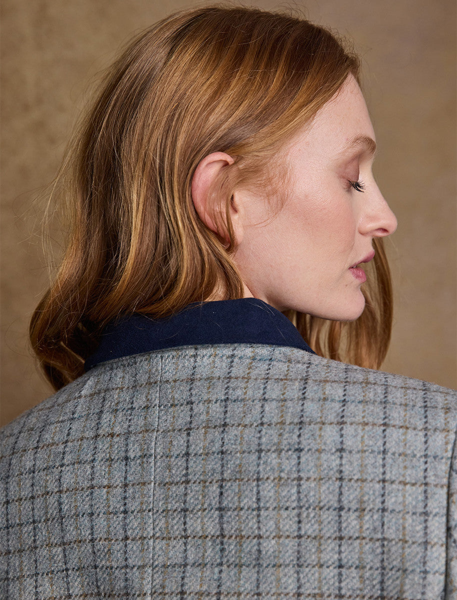 Nicole Tweed Blazer – Jade Check