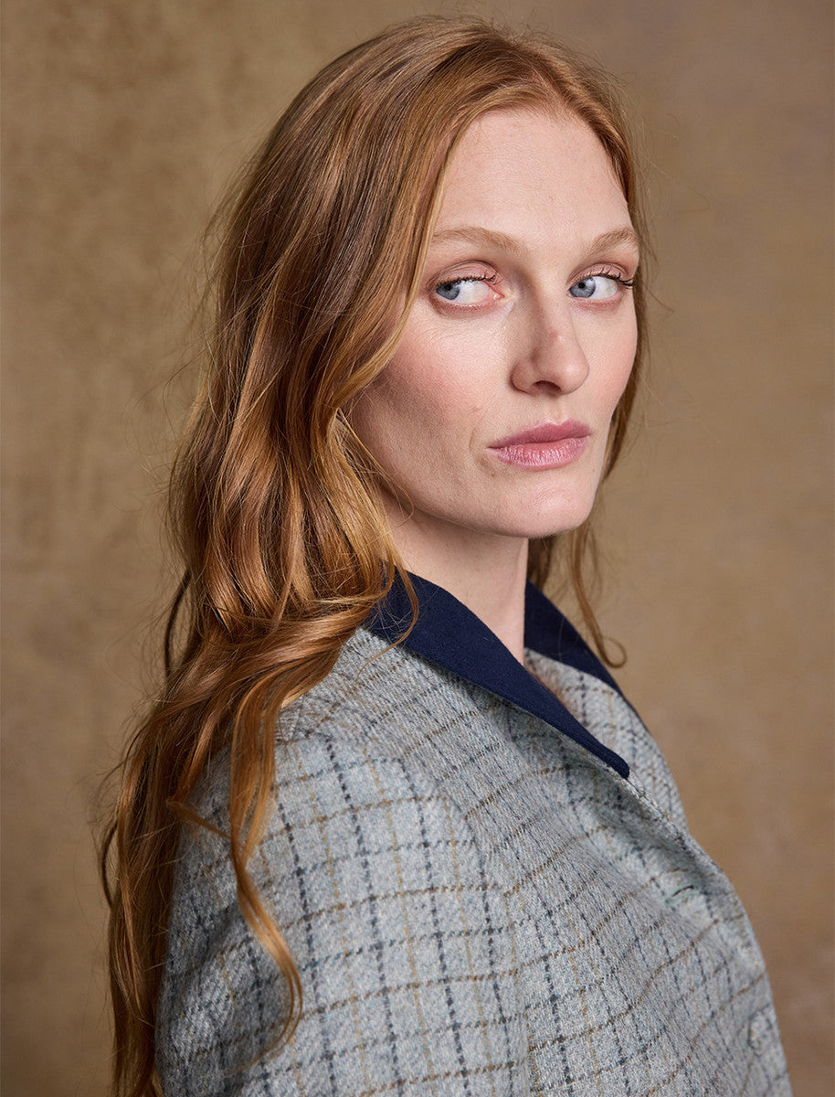 Nicole Tweed Blazer – Jade Check