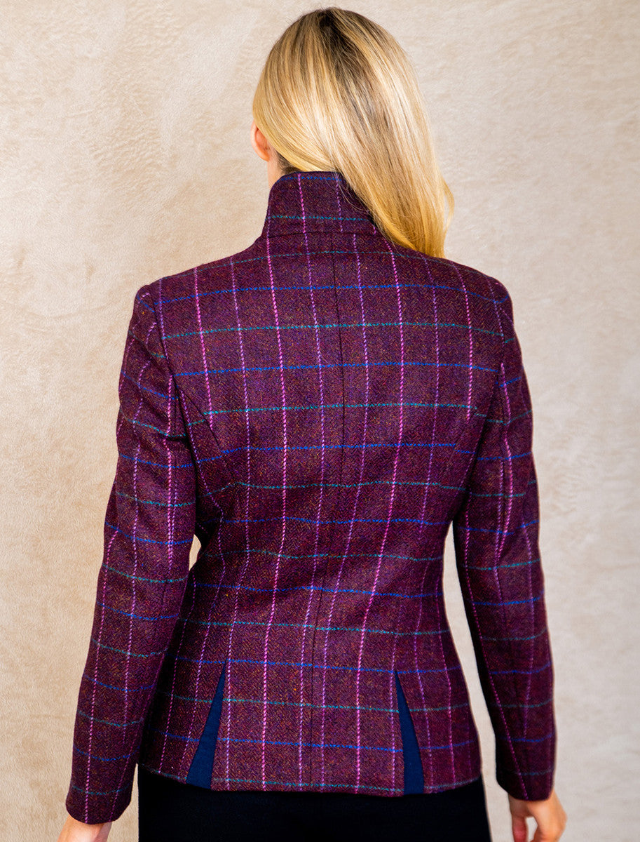 Niamh Tweed Blazer – Winter Berry