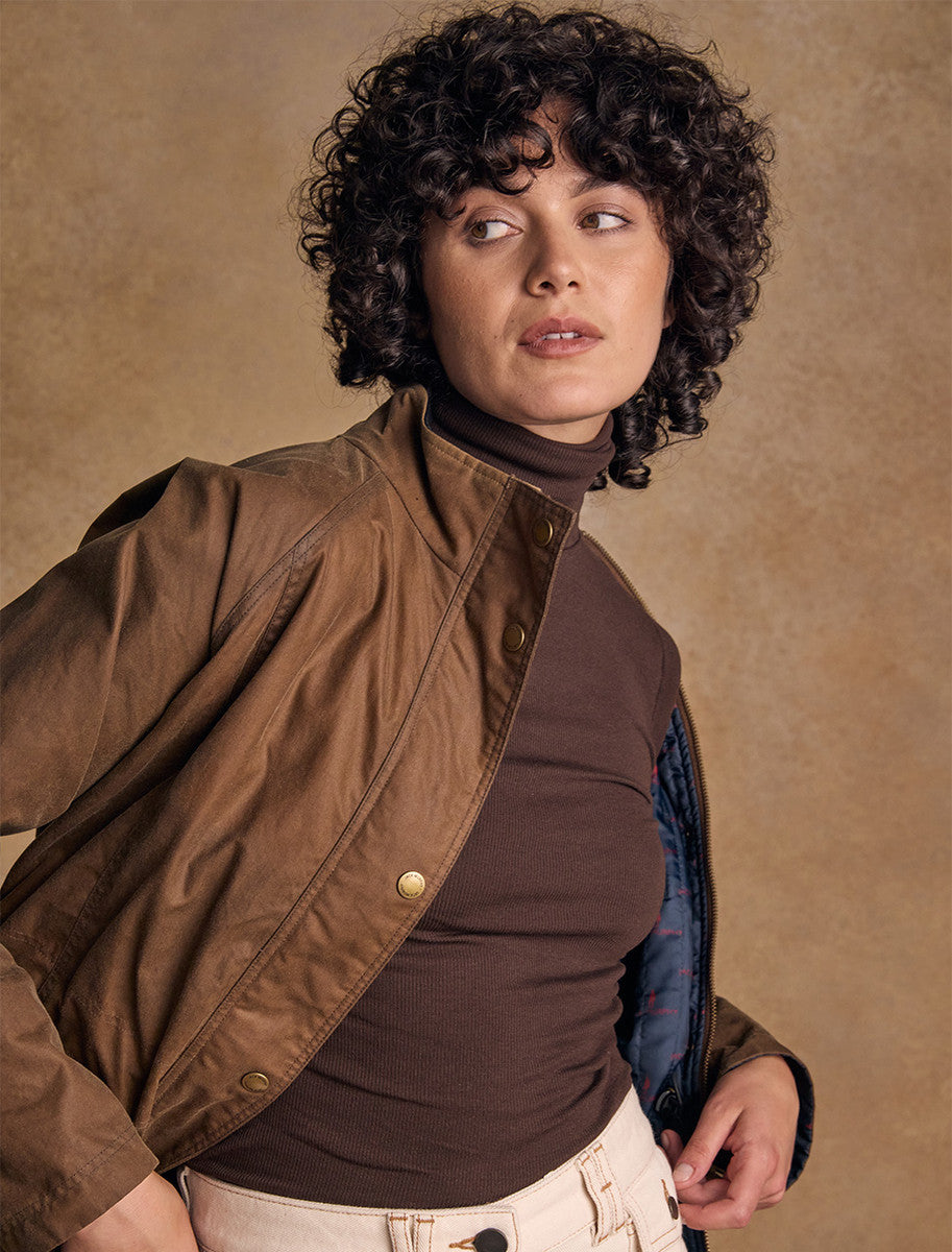 Sally Ladies Waterproof Jacket - Tan