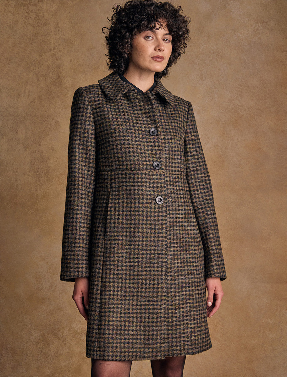Aimee Tweed Coat - Earth Check