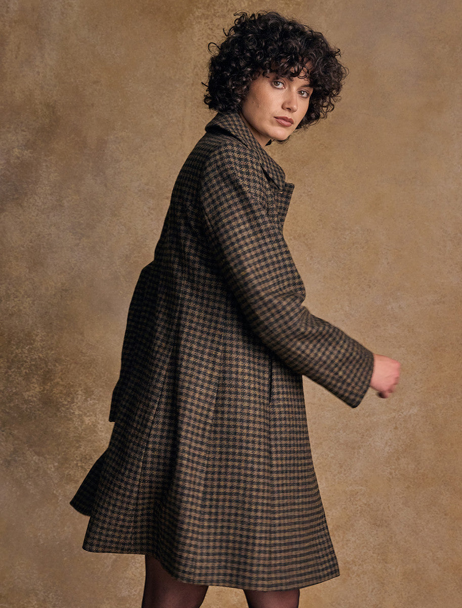 Aimee Tweed Coat - Earth Check