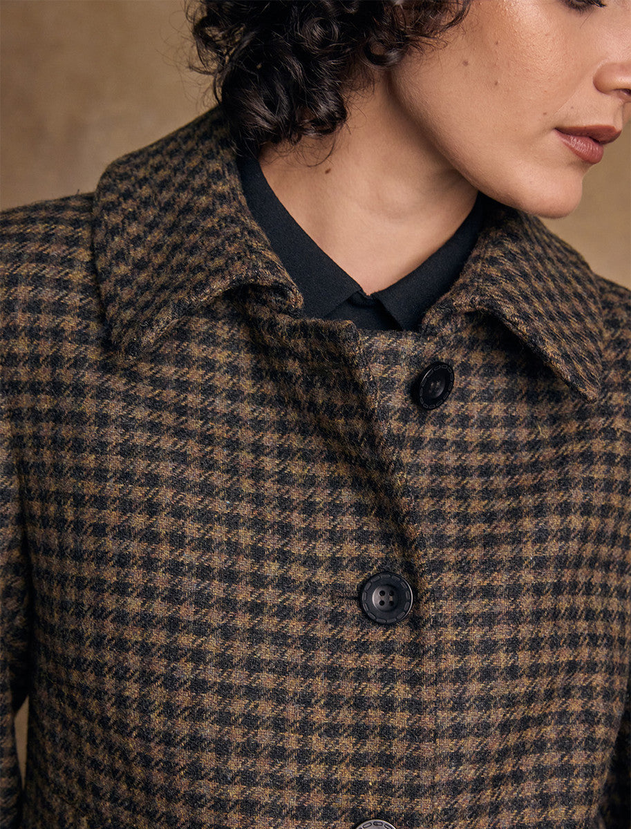 Aimee Tweed Coat - Earth Check