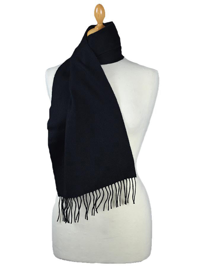 Fine Merino Scarf - Black