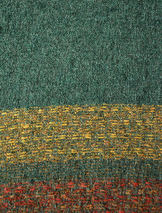 Fine Lambswool Celtic Stole - Moss Green