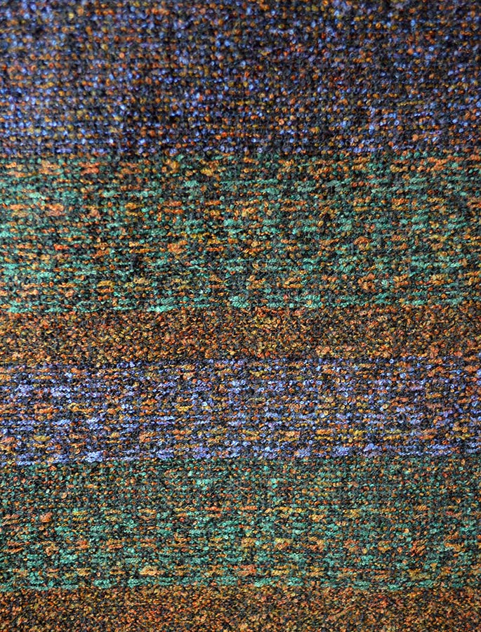 Fine Lambswool Celtic Stole - Turf