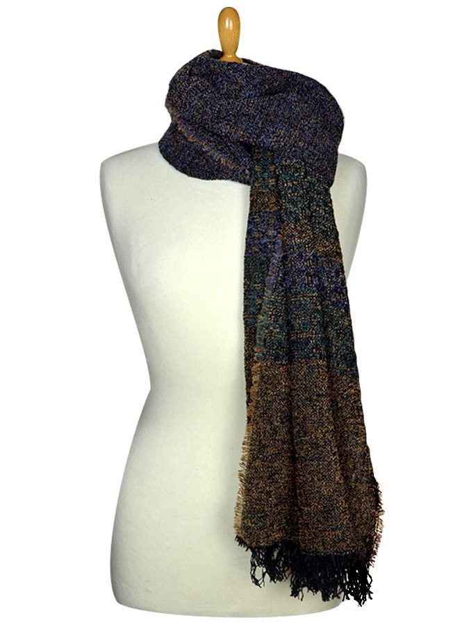 Fine Lambswool Celtic Stole - Turf