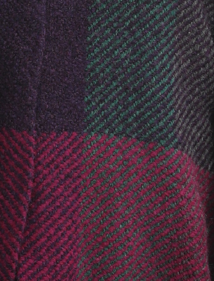 Rachel Button Up Cape - Multi-Mulberry