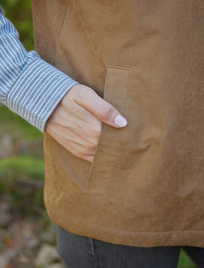 Ladies West Cork Windproof Vest - Brown