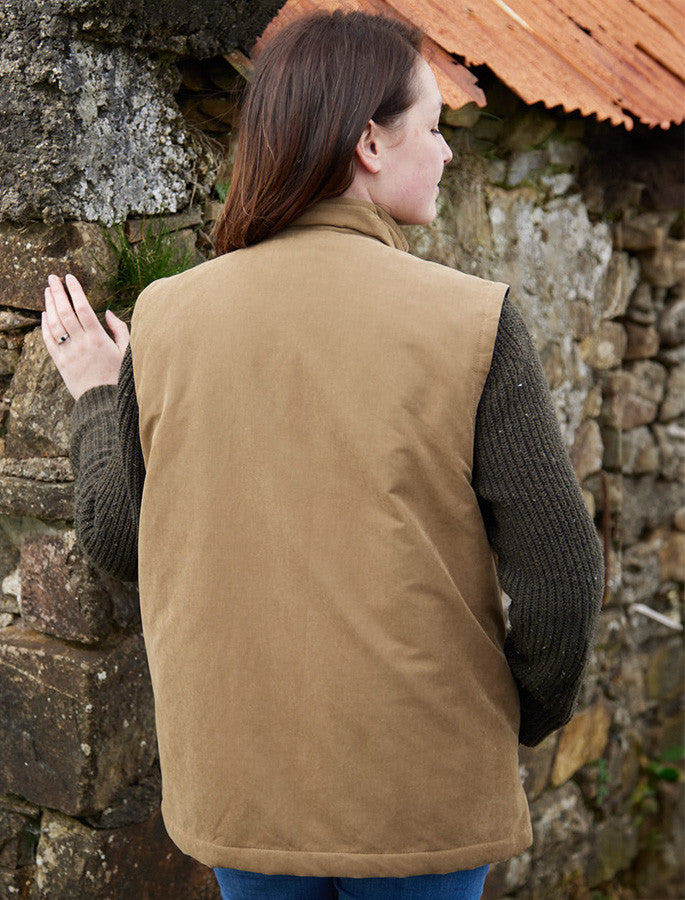 Ladies West Cork Windproof Vest - Brown