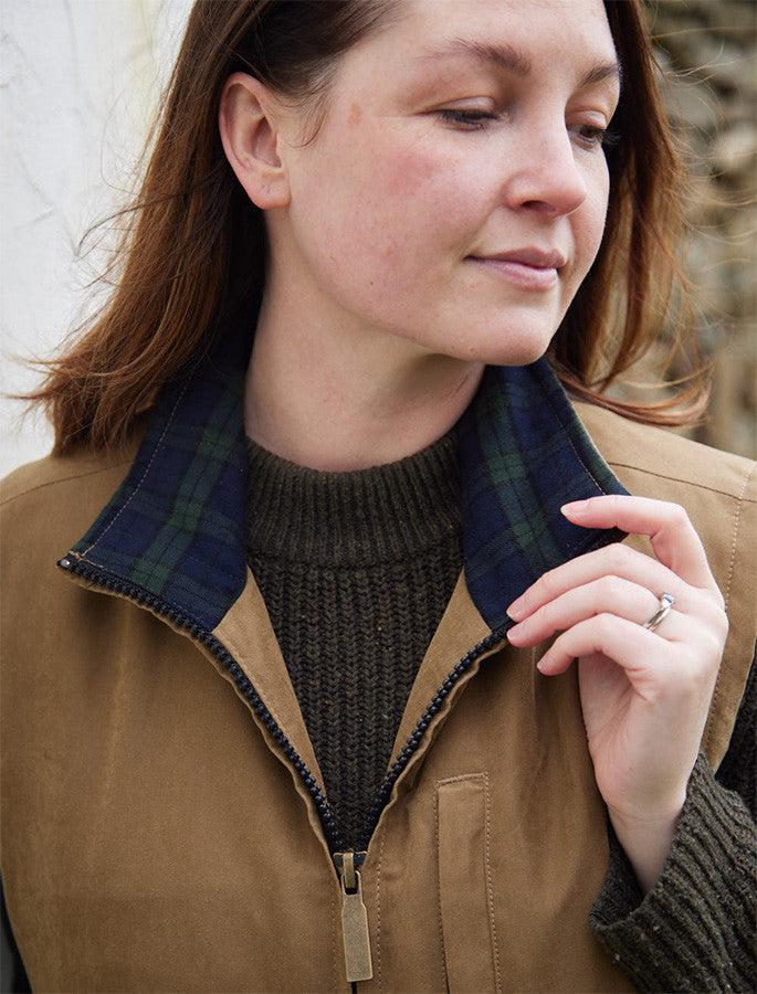 Ladies West Cork Windproof Vest - Brown