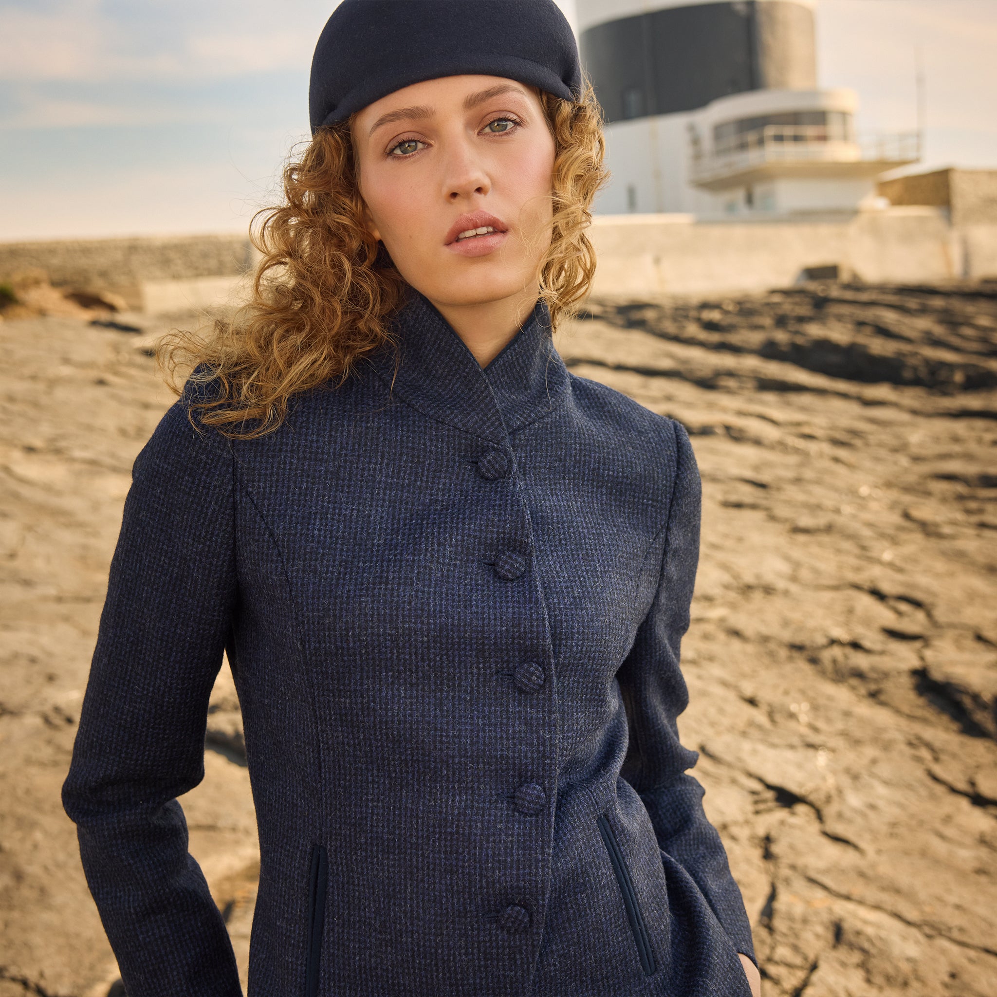 Ladies Galway Felt Flat Cap