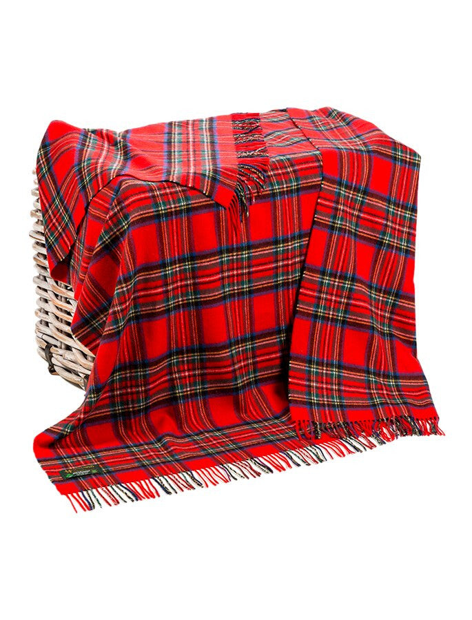 Lambswool Plaid Throw - Royal Stewart Tartan