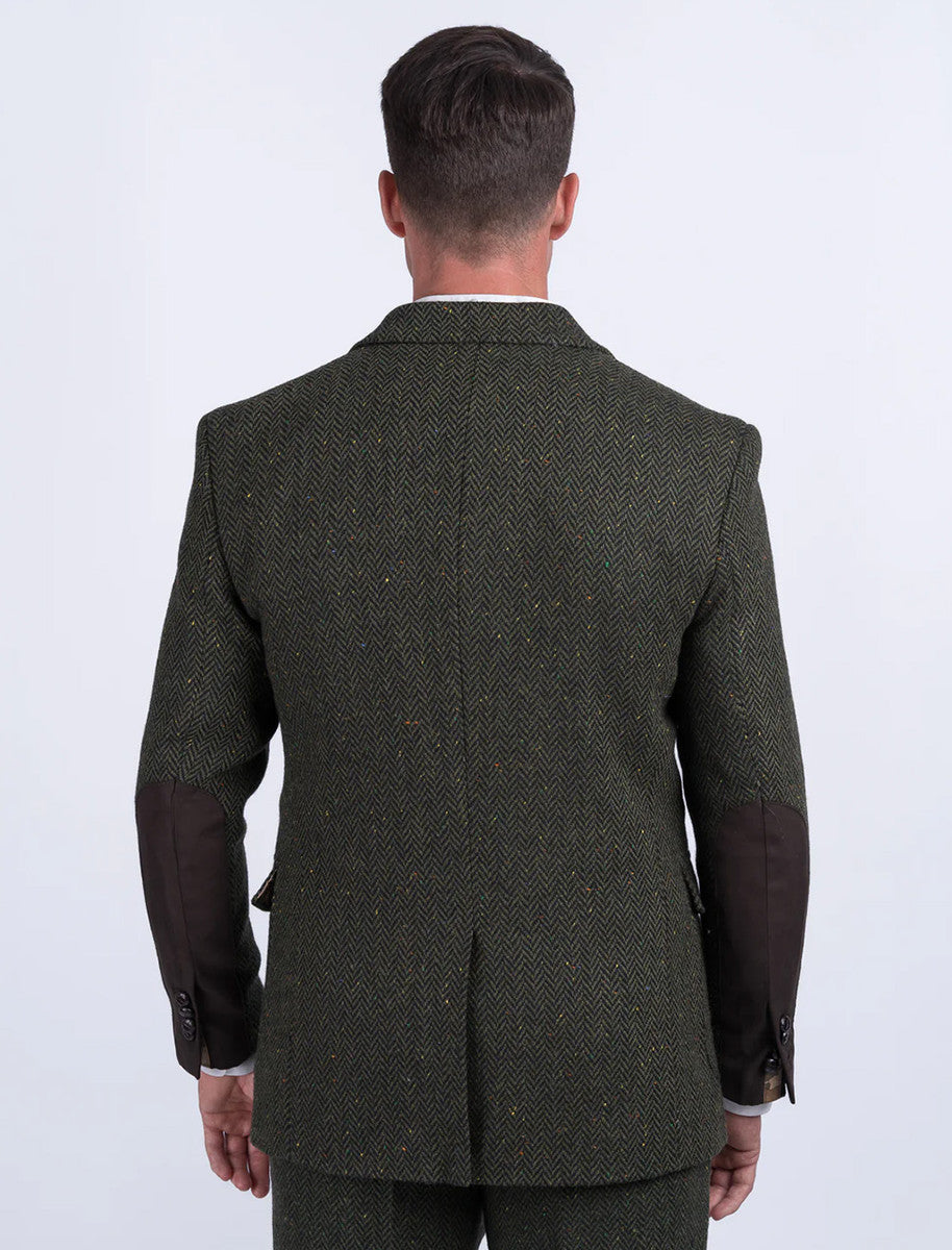McDonagh Green Herringbone Heritage Tweed Jacket