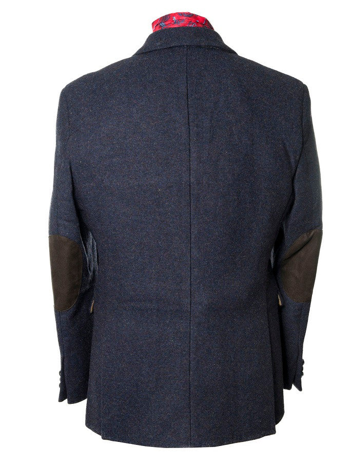 Ryan Navy Classic Fit Irish Tweed Jacket
