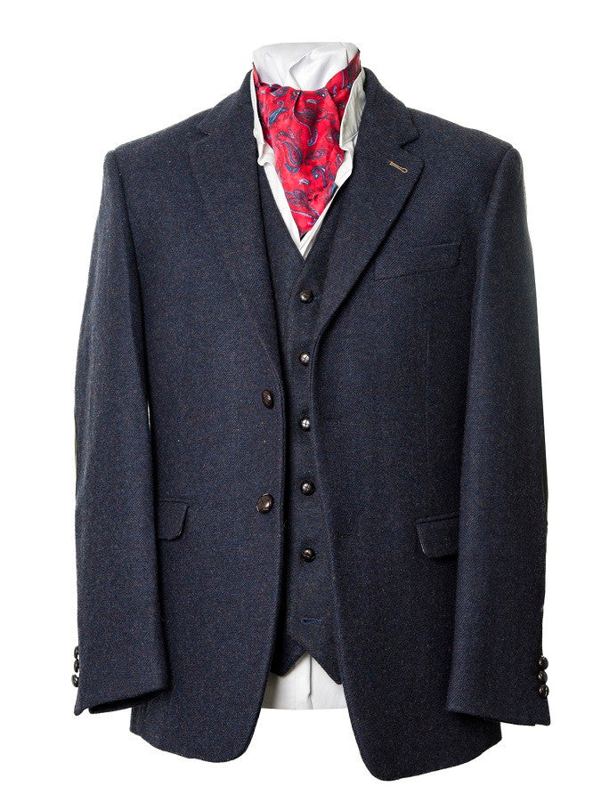 Ryan Navy Classic Fit Irish Tweed Jacket