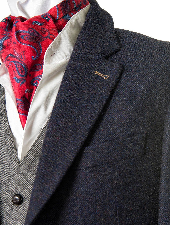 Ryan Navy Classic Fit Irish Tweed Jacket