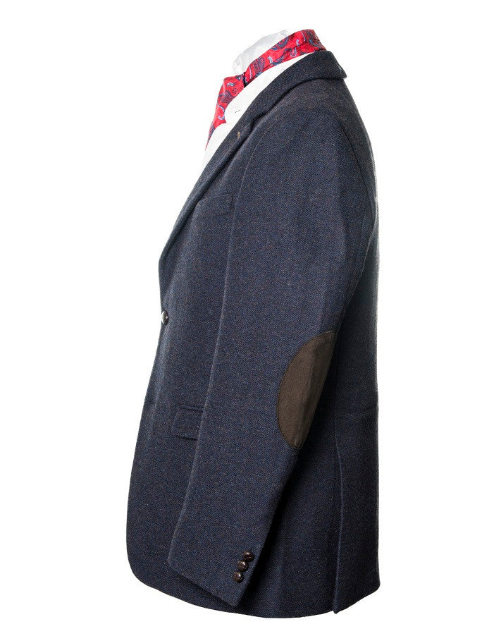 Ryan Navy Classic Fit Irish Tweed Jacket