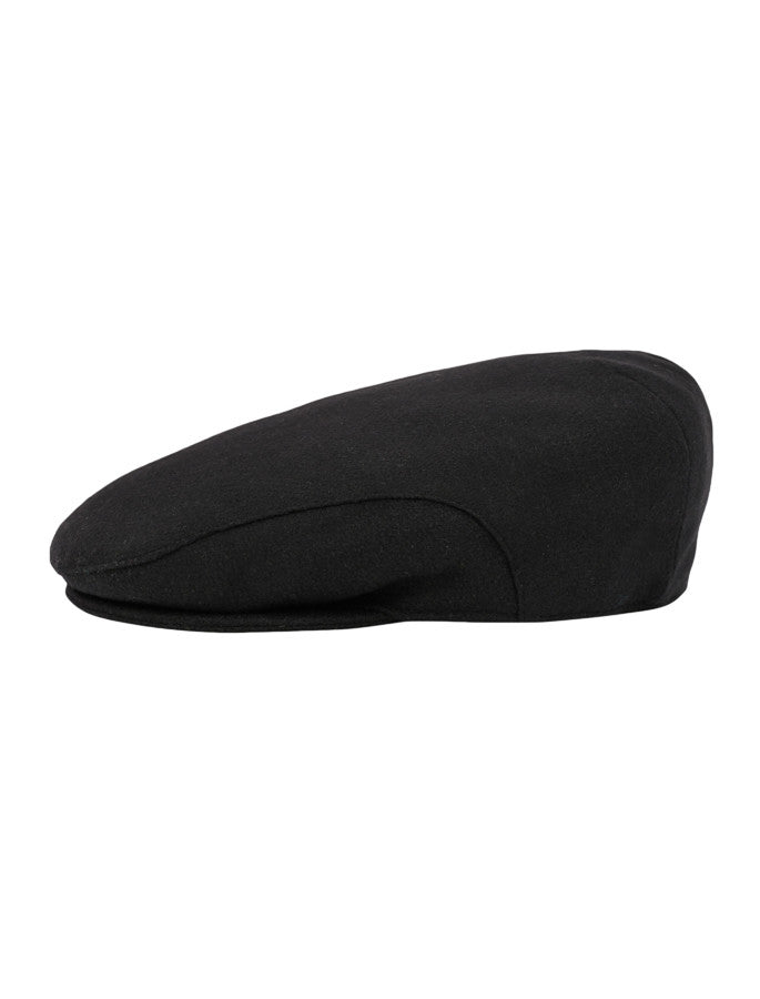 Donegal Tweed Flat Cap - Charcoal Fleck