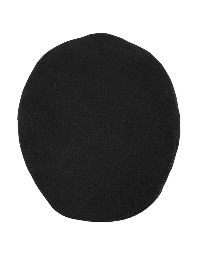 Donegal Tweed Flat Cap - Jet Black