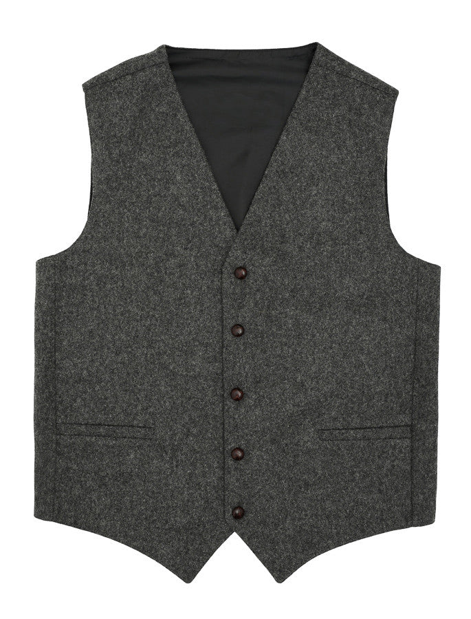 Aran Island Melton Waistcoat - Grey
