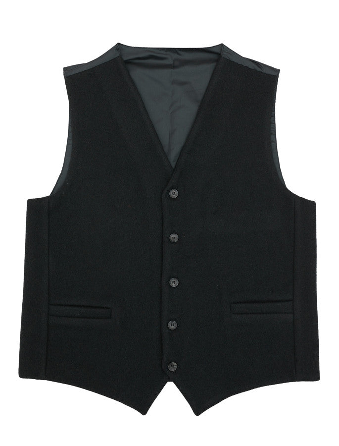 Aran Island Melton Waistcoat - Black