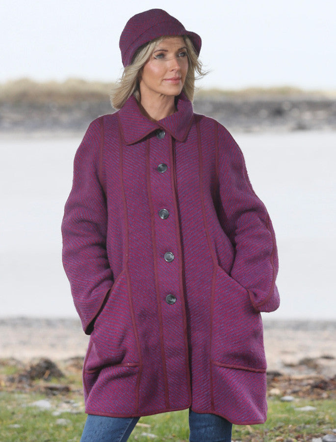 Maureen Tweed Coat - Twill Mauve
