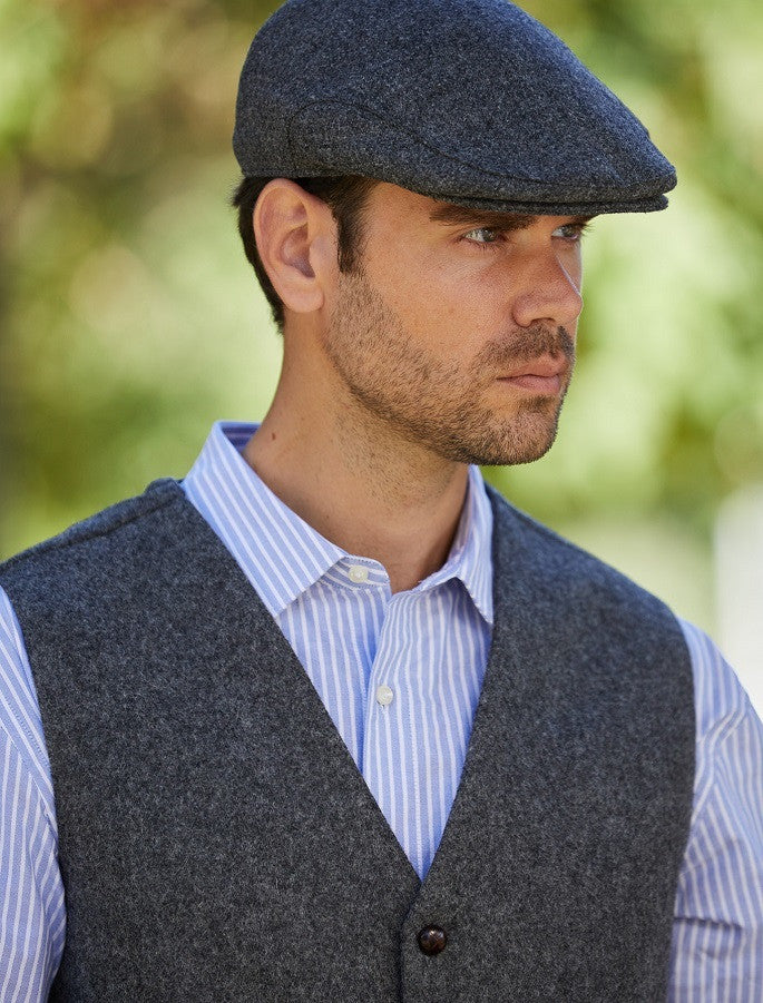 Aran Island Melton Waistcoat - Grey