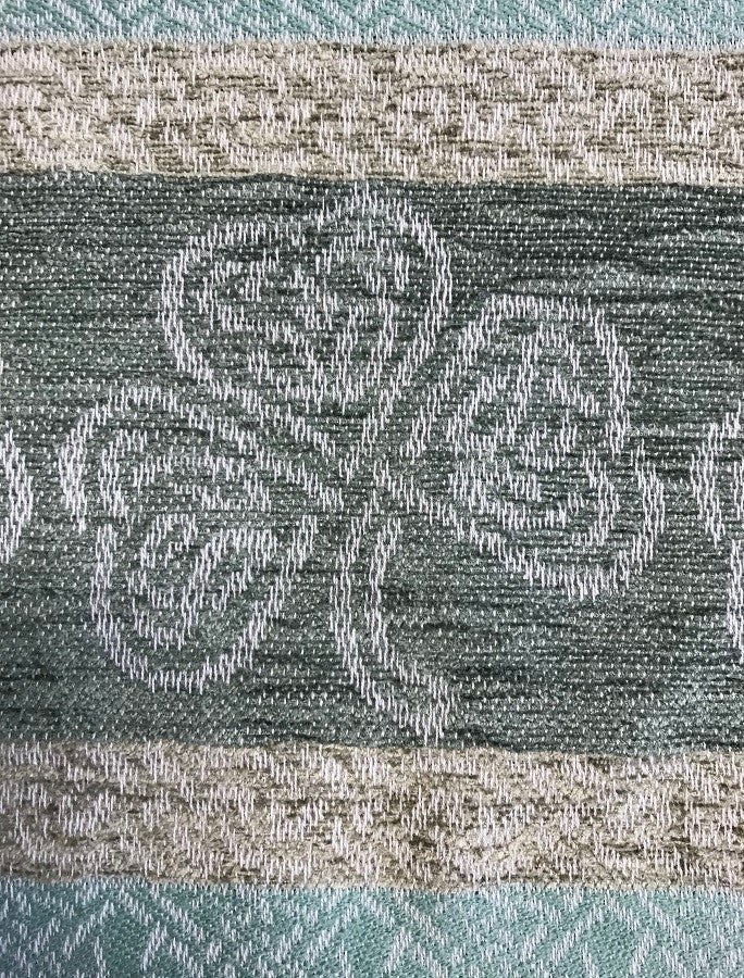 Celtic Border Pattern Scarf -Shamrock Mint